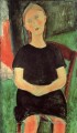 seated young woman Amedeo Modigliani